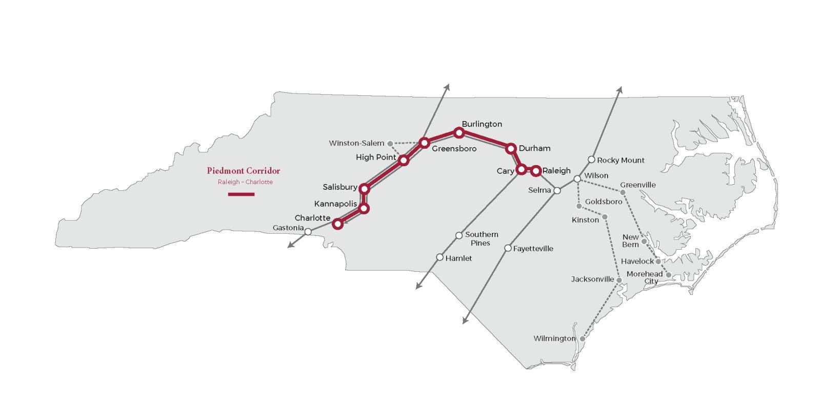 NC Train Map