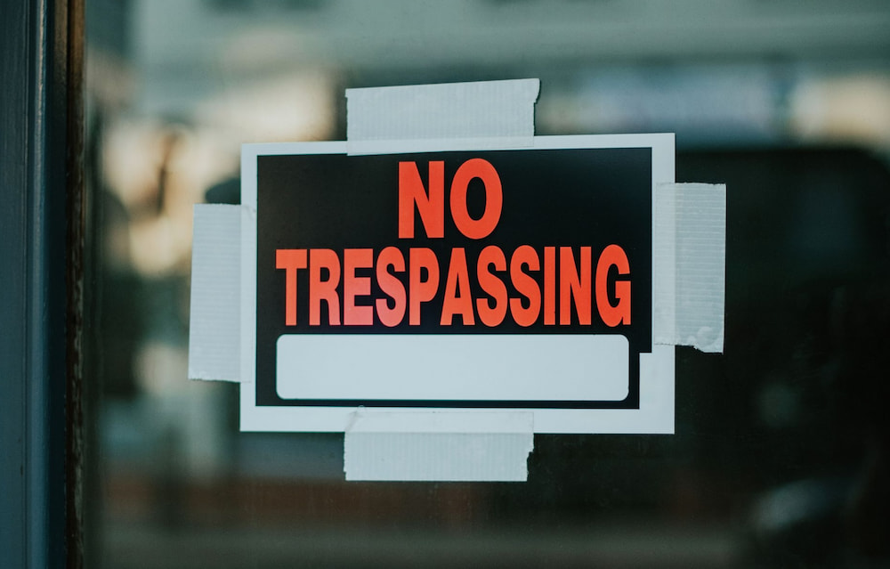 No Tresspassing